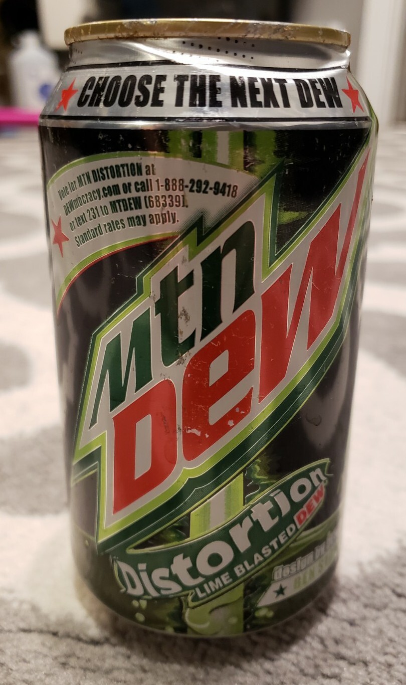 Mountain Dew 2010 Distortion Soda Dewmocracy Empty READ