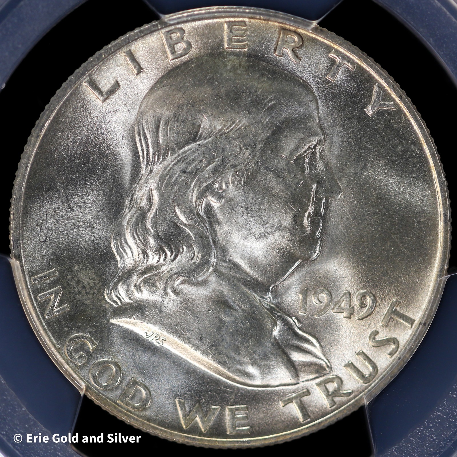 1949-D 50C Franklin Half Dollar PCGS MS 64 FBL