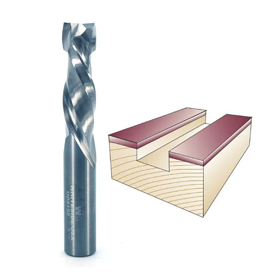 Whiteside Spiral Up / Downcut Bit, 1/2 in. SH x 1/2 in. CD x 1-1/2 in. CL
