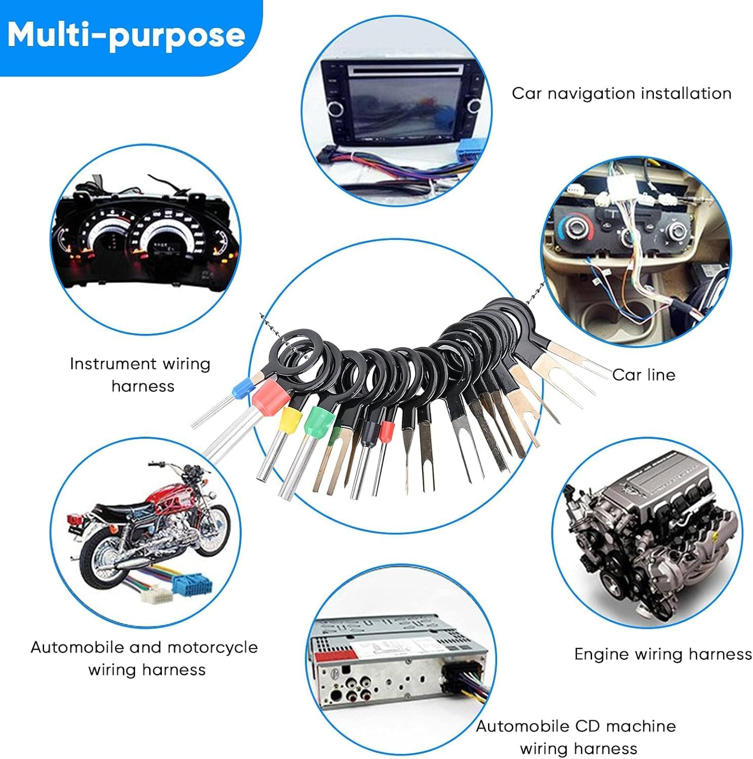 Terminal Pin Removal Tool Kit 82Pcs Depinning Electrical Connector Pin Extractor