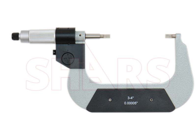 Shars 3-4" Electronic Digital Blade Micrometer Carbide-Tipped New #]