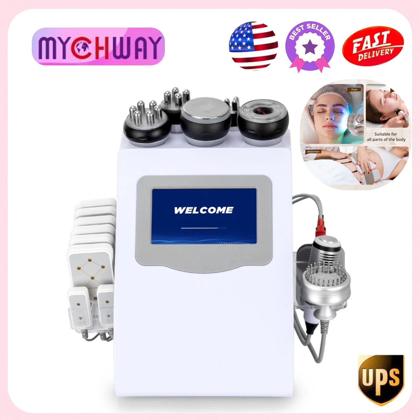 10 in 1 Multifunction Beauty Machine Facial Care Body Massager Salon&Spa Clinic