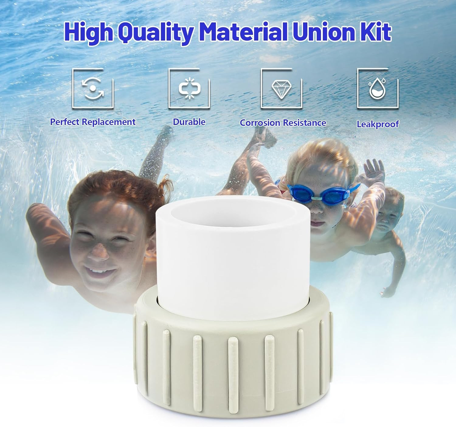 Pool Pump Union Fittings Replacement Pentair Superflo & Superflo Variable Speed