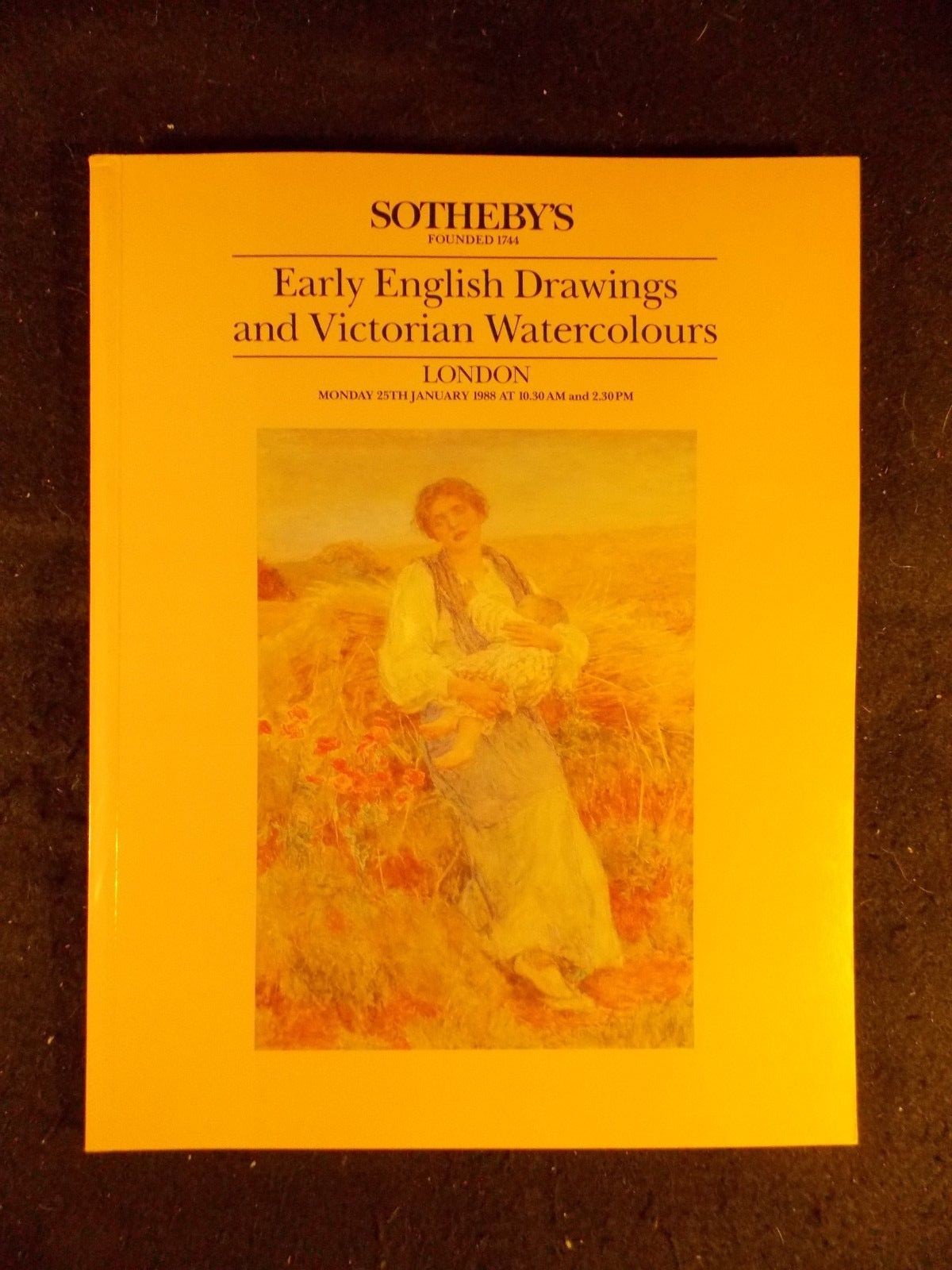Early English Drawings and Victorian Watercolors/Sotheby's Auction Catalog