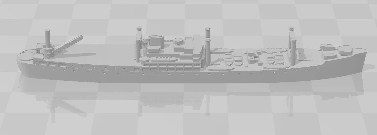 USS Tangier - United States Navy - Wargaming - Axis & Allies - Naval Miniature -