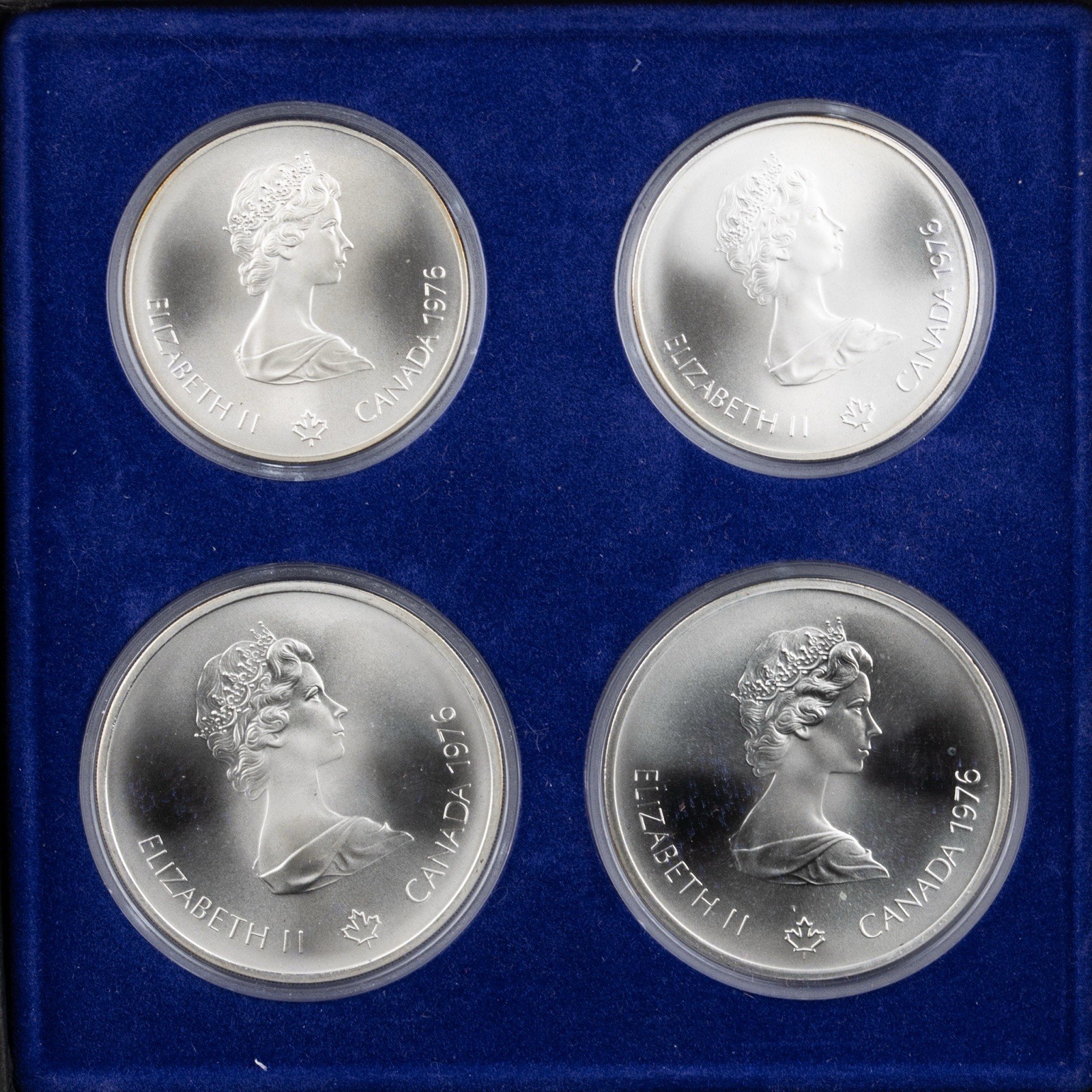 Canadian Mint 1976 Montreal Olympics Silver Proof 4 Coin Set Series VI - 1244B