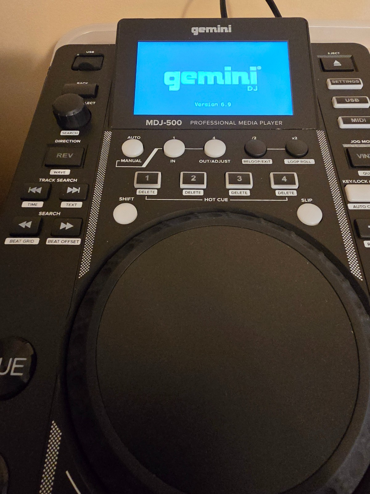 Gimini MDY-500 USB Media Player & Midi Controller DJ Deck