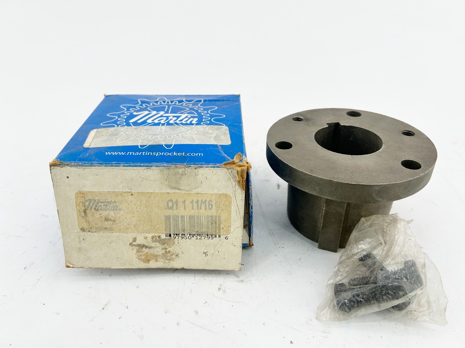 New Martin Q1 1 11/16 Split Taper Bushing 1.6875" Bore 4.125" FLG
