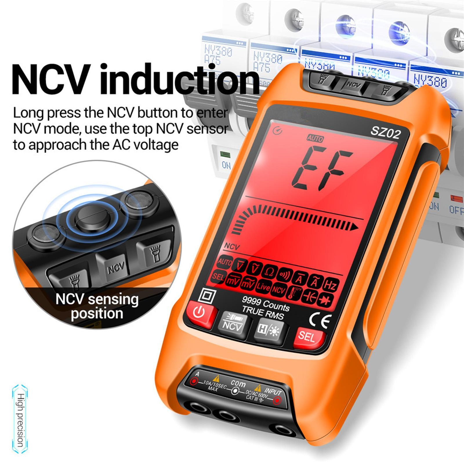Digital Multimeter Transistor Smart Tester Auto Electrical Capacitance Meter ss