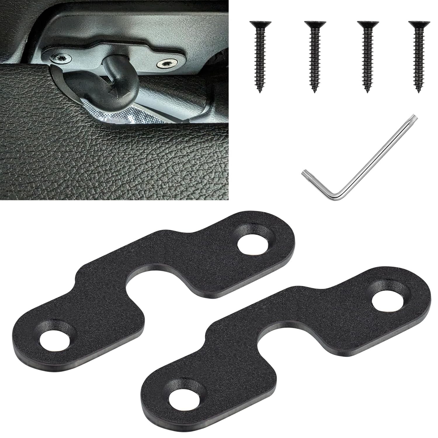 Jeep Heavy Duty Stainless Steel Visor Clips Round 1 Repair Kit Compatible