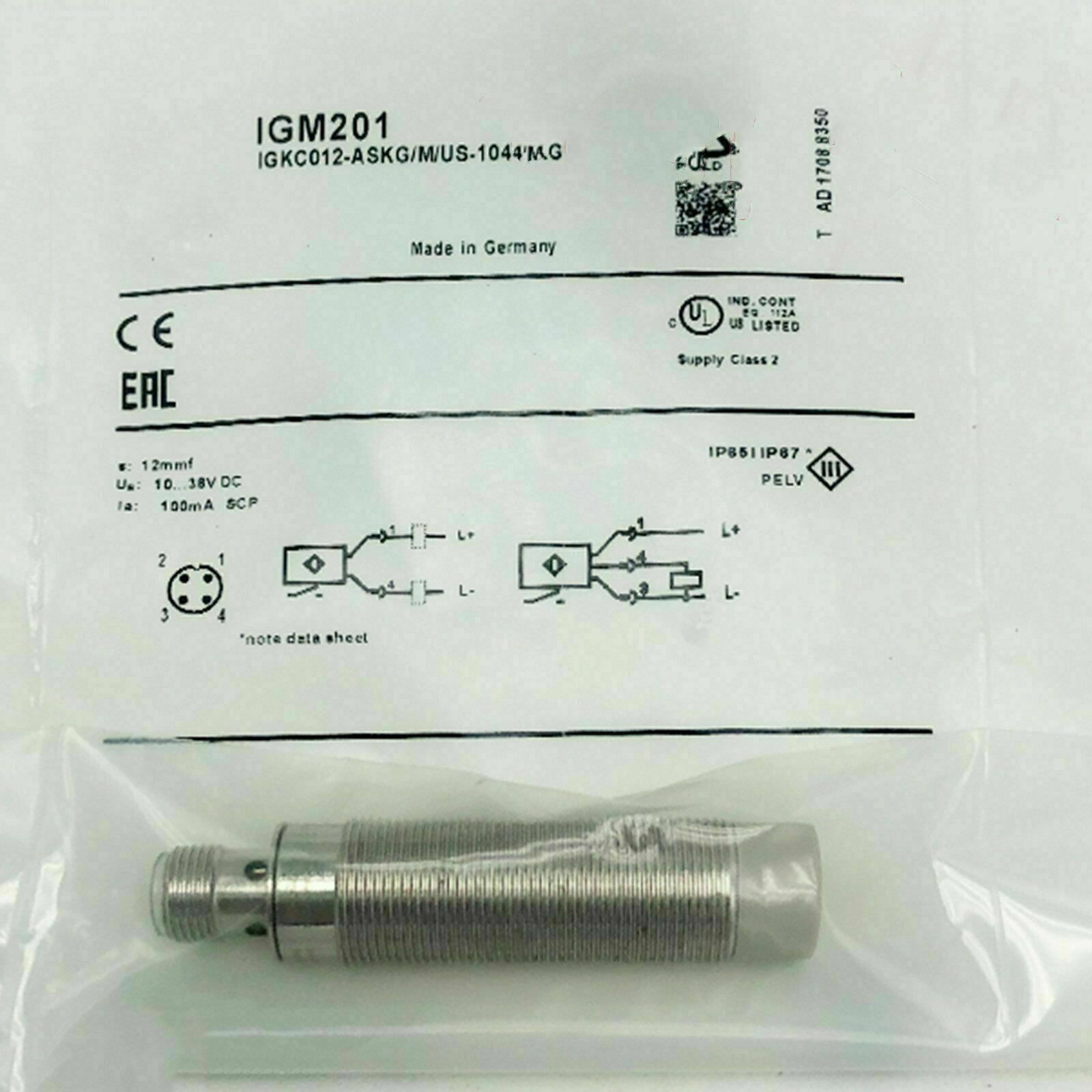 IFM IGM201 IGKC012-ASKG/M/US-104-DRS Proximity Switch New