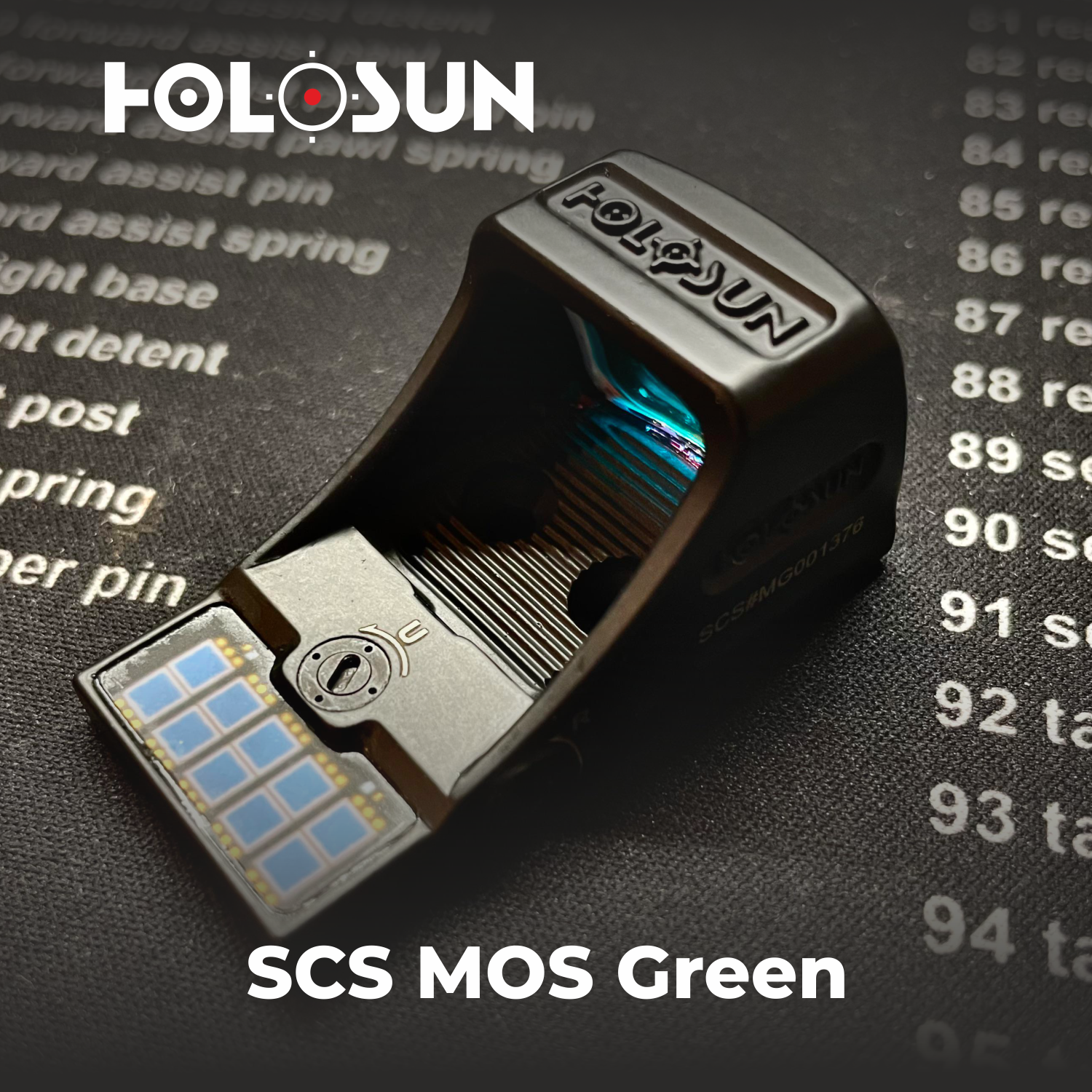 Holosun SCS-M-GR Green Multi-Reticle 2MOA & 32MOA Circle Dot Reflex Sight