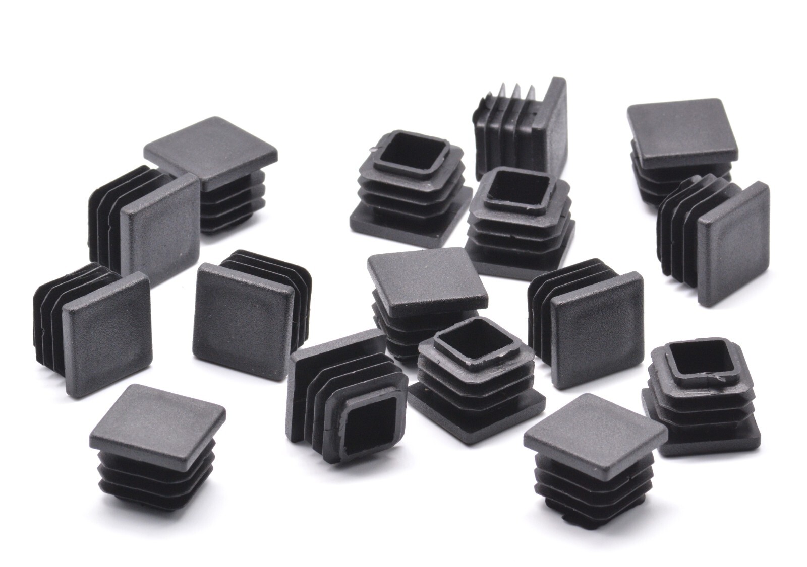 3/4" Inch Square Tube End Plug 3/4" Chair Glide Blanking Insert Plug Black