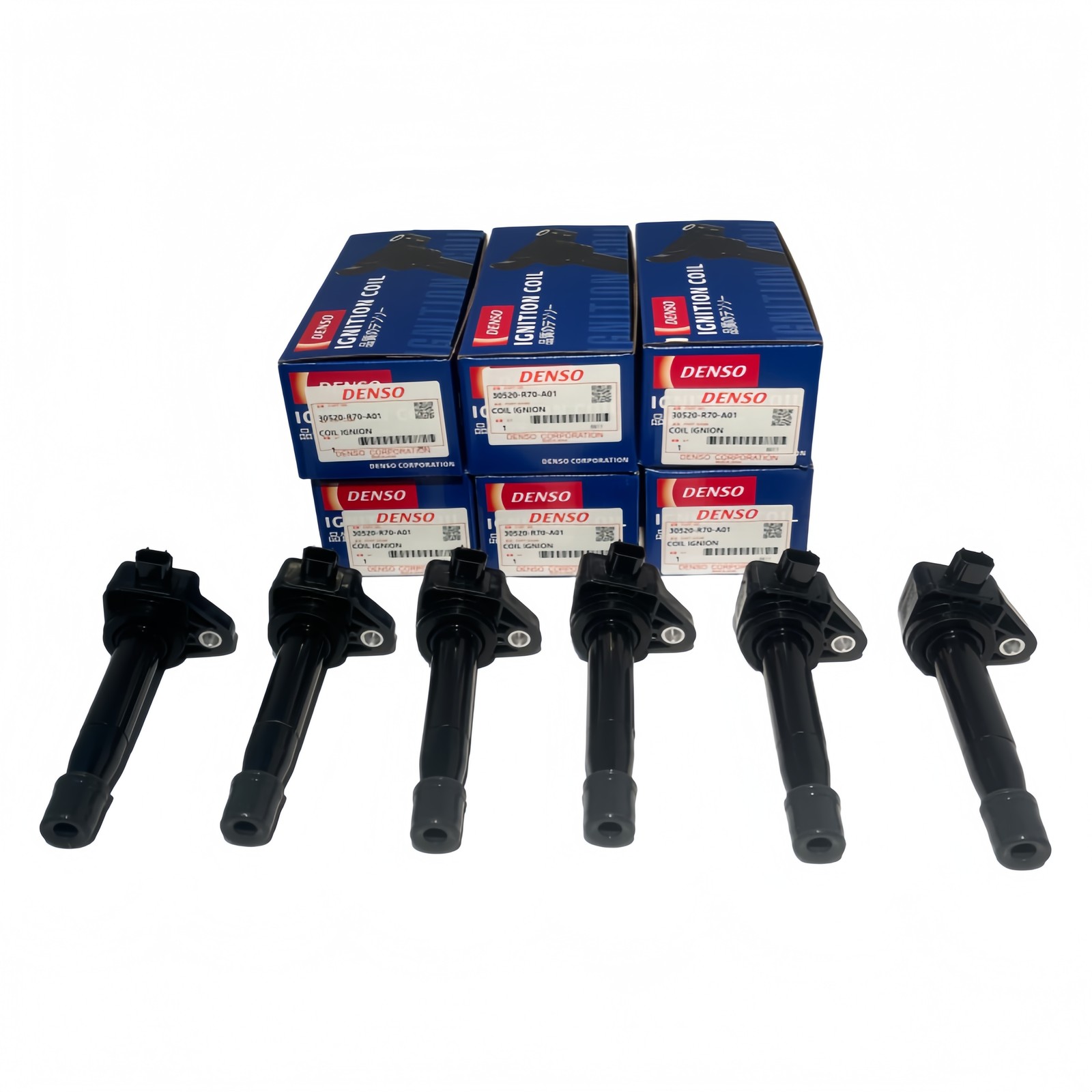 6PCS Denso Ignition Coils 08-17 For Honda Accord Odyssey Acura UF-603 673-2311