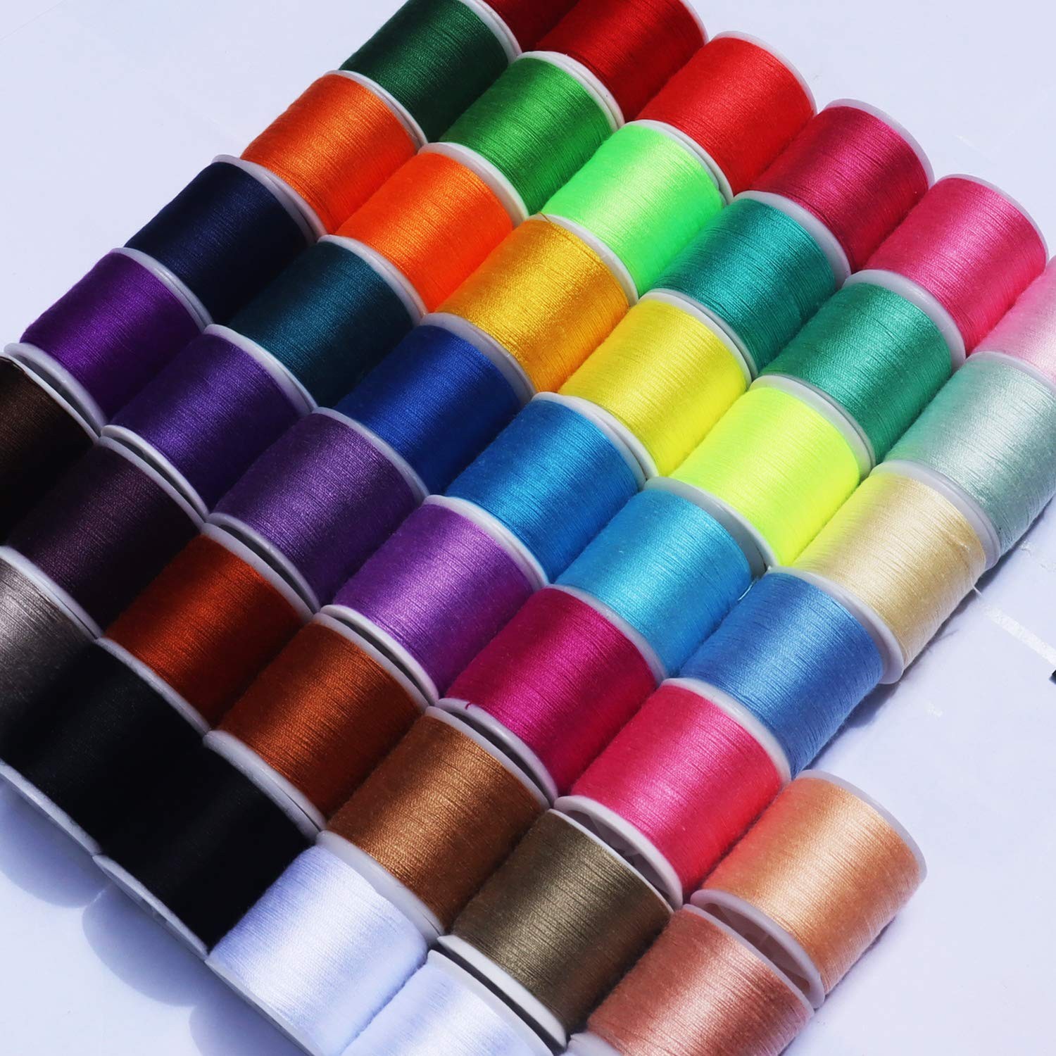 Sewing Thread Kit 45 Spools, Polyester Thread, 100 Yards, Multicolor