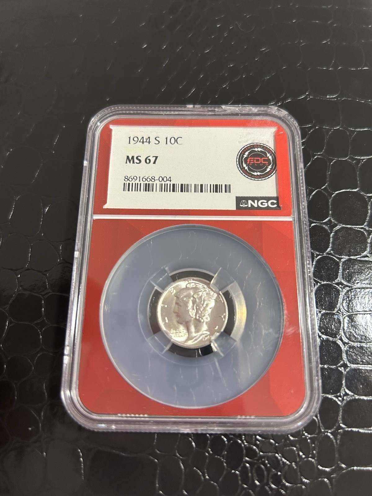 NGC MS67 1944-S Mercury Dime 10C Business Strike Silver Coin