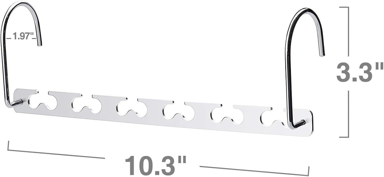 Metal Magic Hangers - 30 Lbs Capacity Hanger Organizer for Effortless Storage