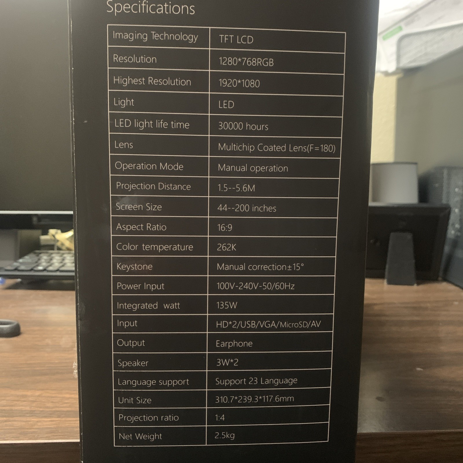 Outdoor High Resolution LED Projector