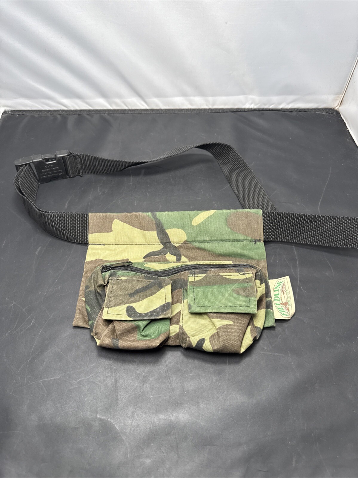 Vintage Fieldline Camo Fanny Pack Waist Bag Made In USA Hunting