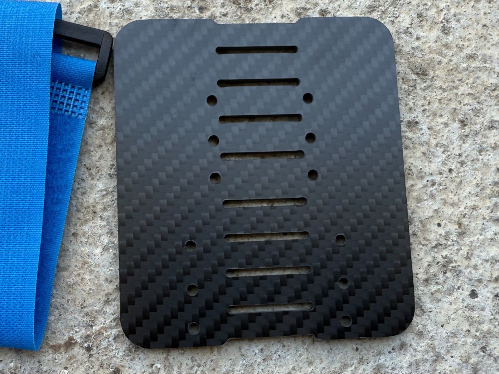 Carbon Fiber Forward Battery Mount for Traxxas Drag Slash VXl
