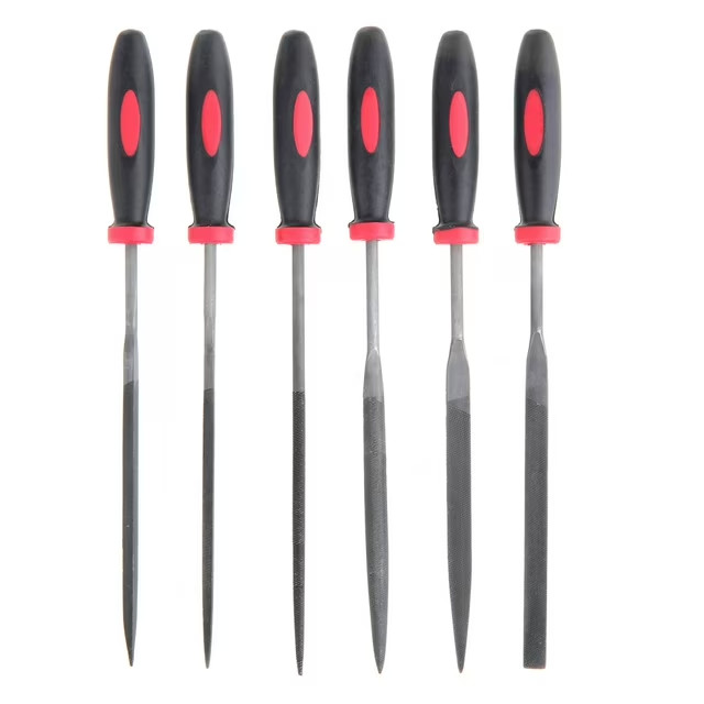 Project Source 6-Piece Needle File Set With Handles NEW