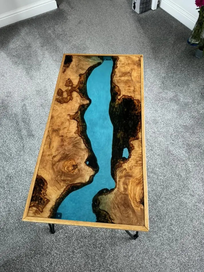 32"-40" Olive River Epoxy Slab Set