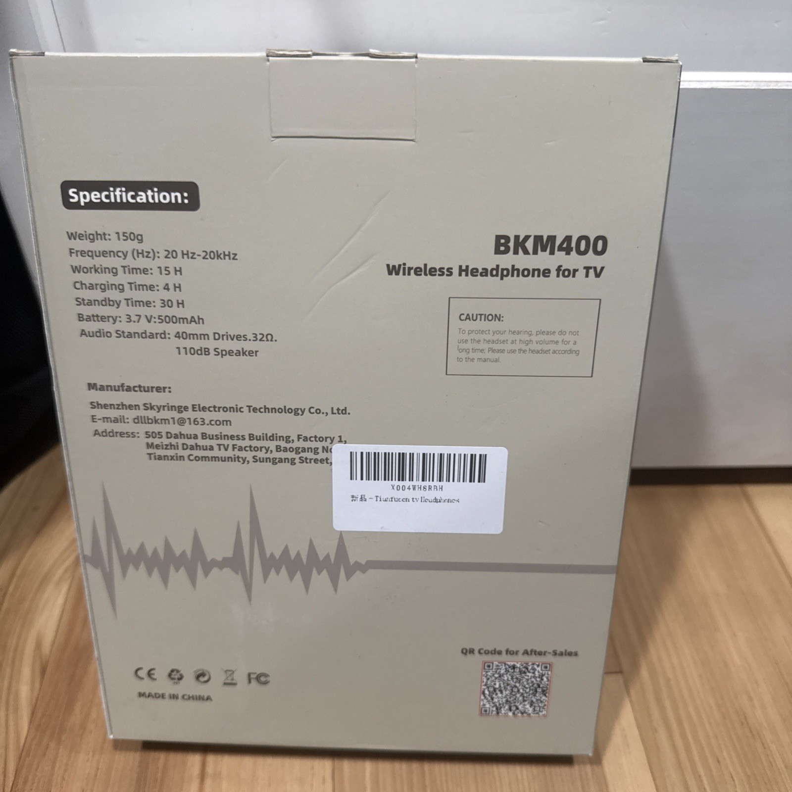 Wireless Headphones for TV, BKM400 TV Headphones Wireless with USB NEW SEALED