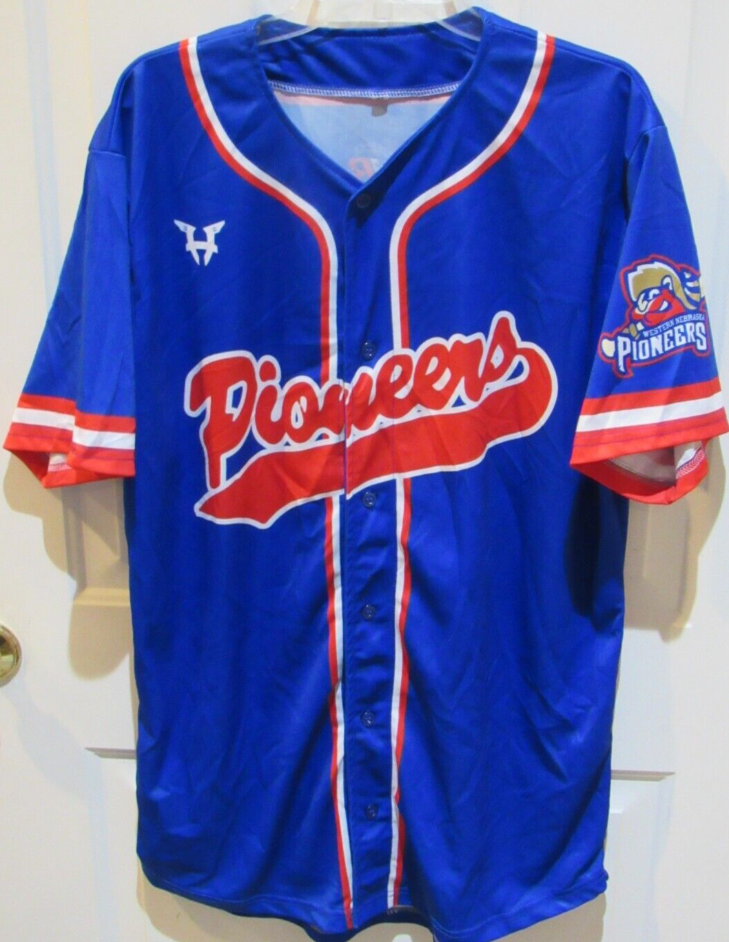 Western Nebraska Pioneers MILB Baseball Jersey Independence League men's XL ILB