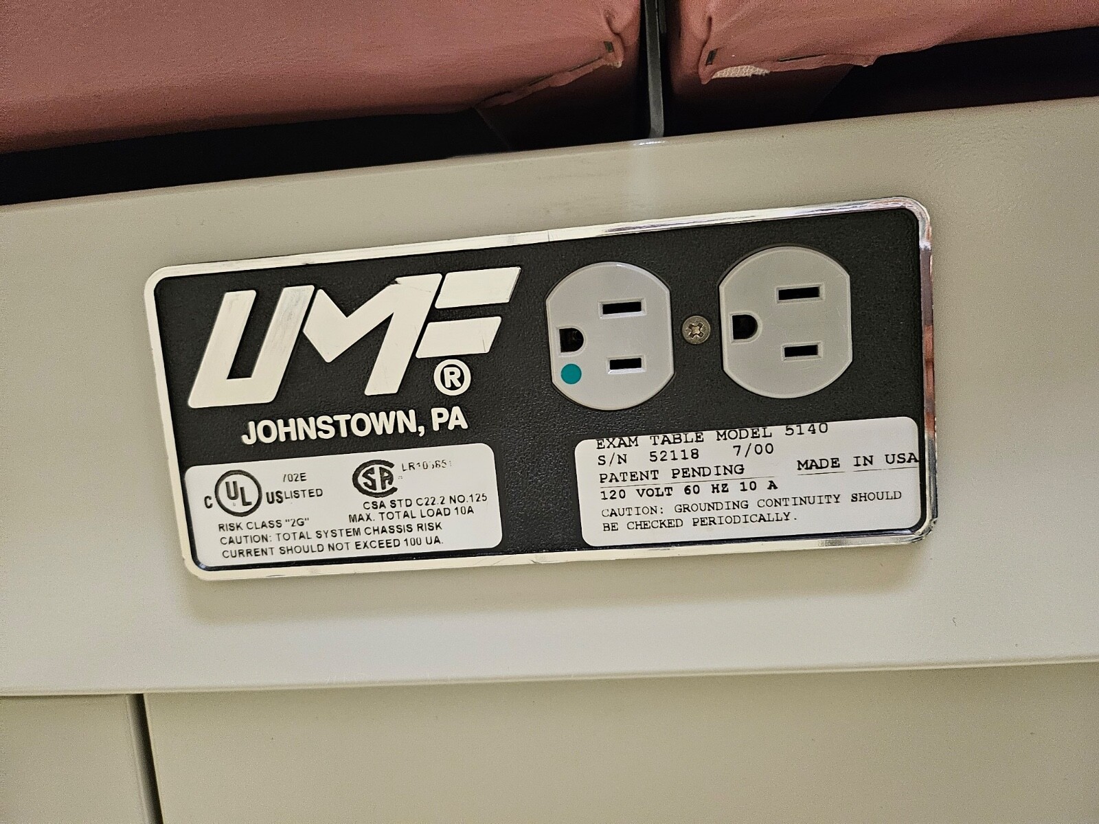 Medical Exam Table Used