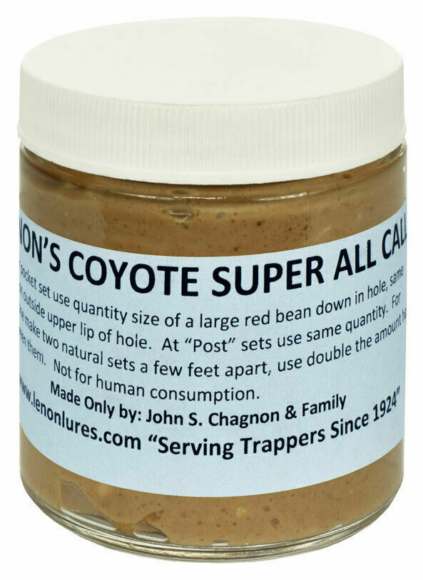 Lenon's Coyote Super All Call Coyote Lure 8 oz Jar Long Liner Trapper Special