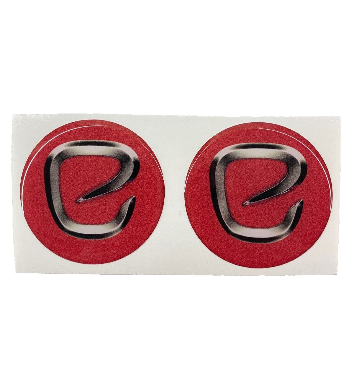 Elddis decal, Elddis caravan wheel centre 58mm decal,  Red with logo print,  x2