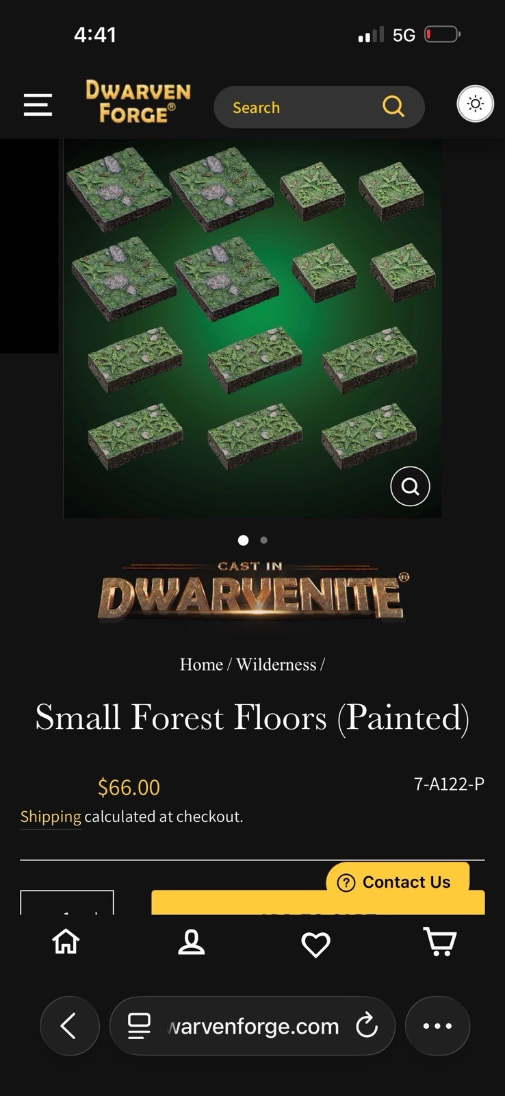 Dwarven Forge Wilderness, Small Forest Floors, Pack, Sealed Factory Painted ￼