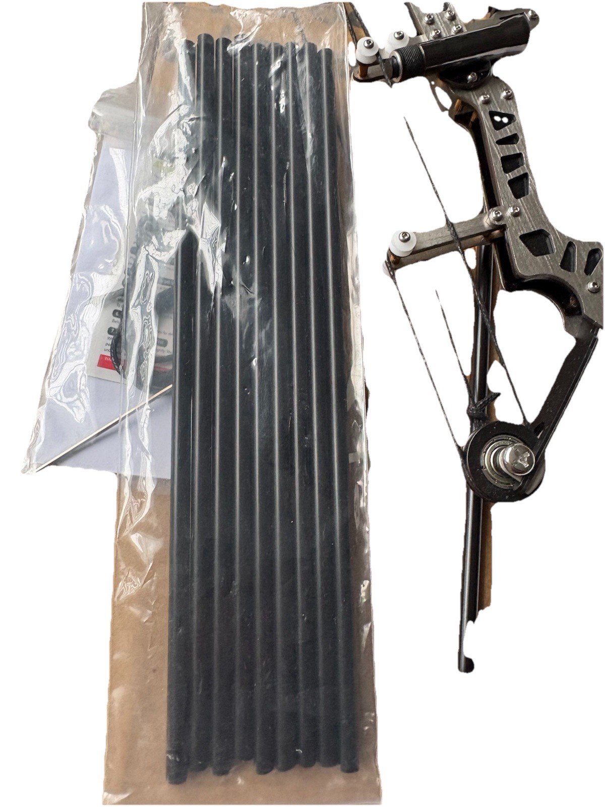 10 Inch Mini Compound Bow Kit With Arrows Pocket Bow Open Box