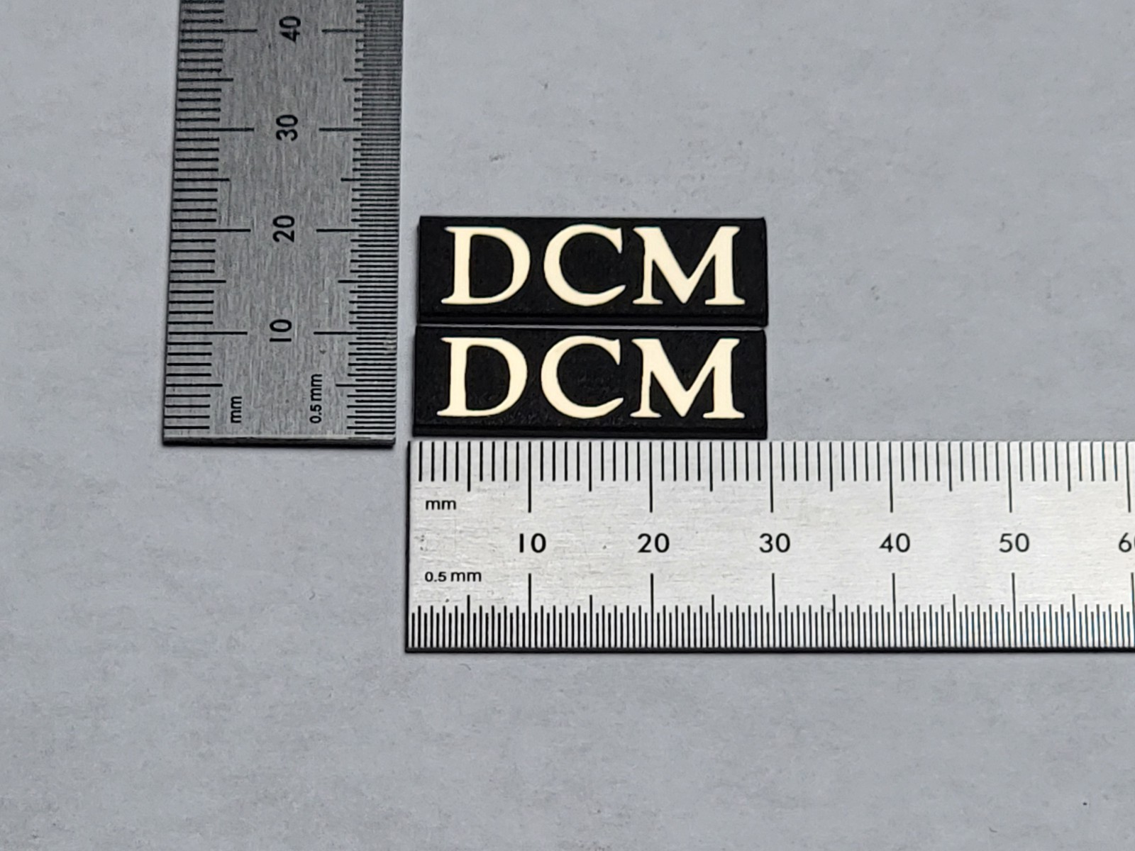 DCM Time Window Time Frame Speaker Badge Logo Emblem Brushed Gold With Adhesive