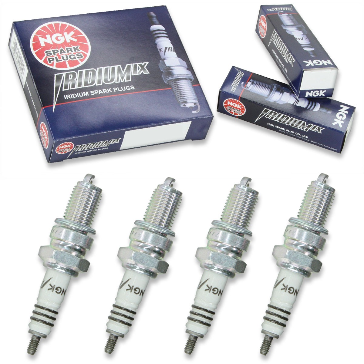 4pcs 84-85 Husqvarna 500 TC NGK Iridium IX Spark Plugs 500 Kit Set Engine um