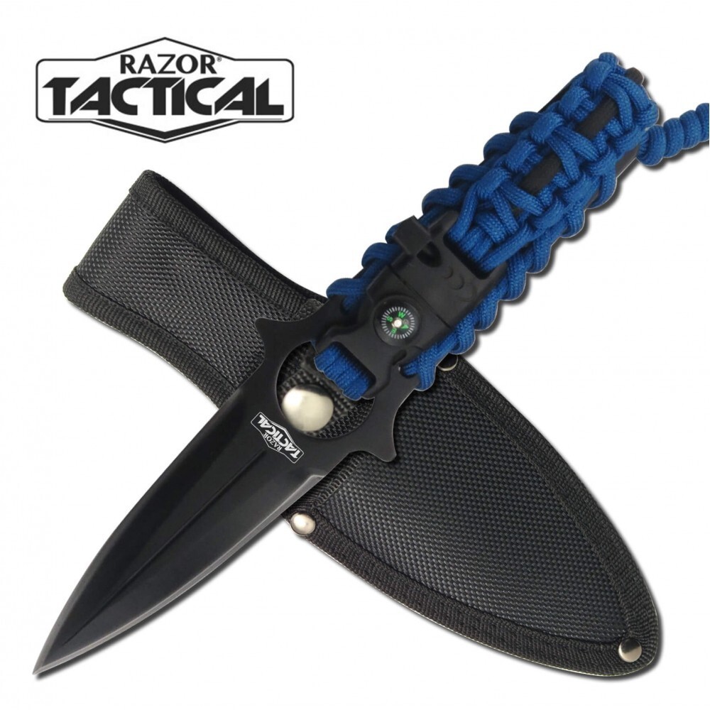 8.5" SURVIVAL KNIFE WITH PARACORD, COMPASS AND WHISTLE wf1019