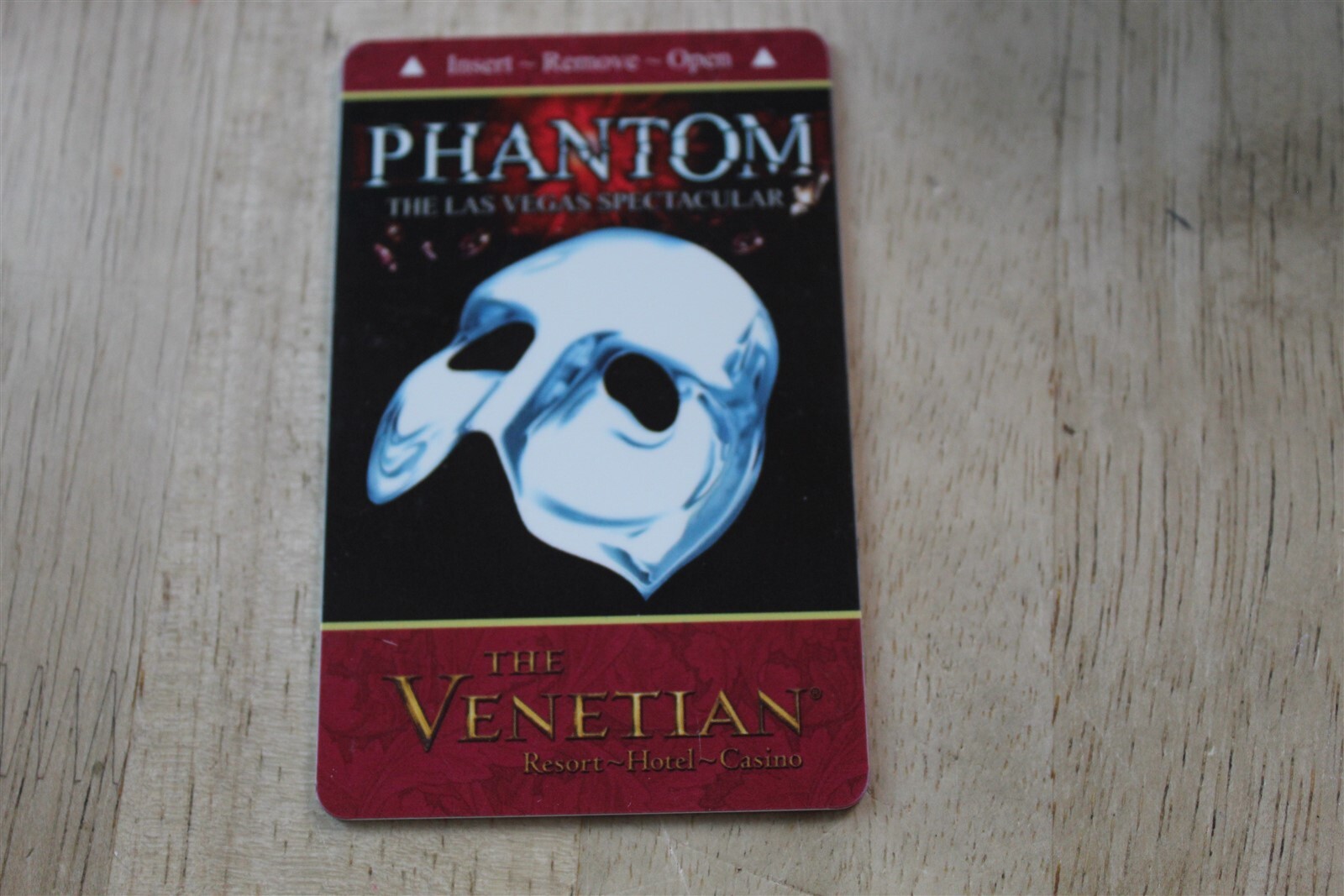 PHANTOM - THE VENETIAN CASINO RESORT LAS VEGAS ROOM KEY -