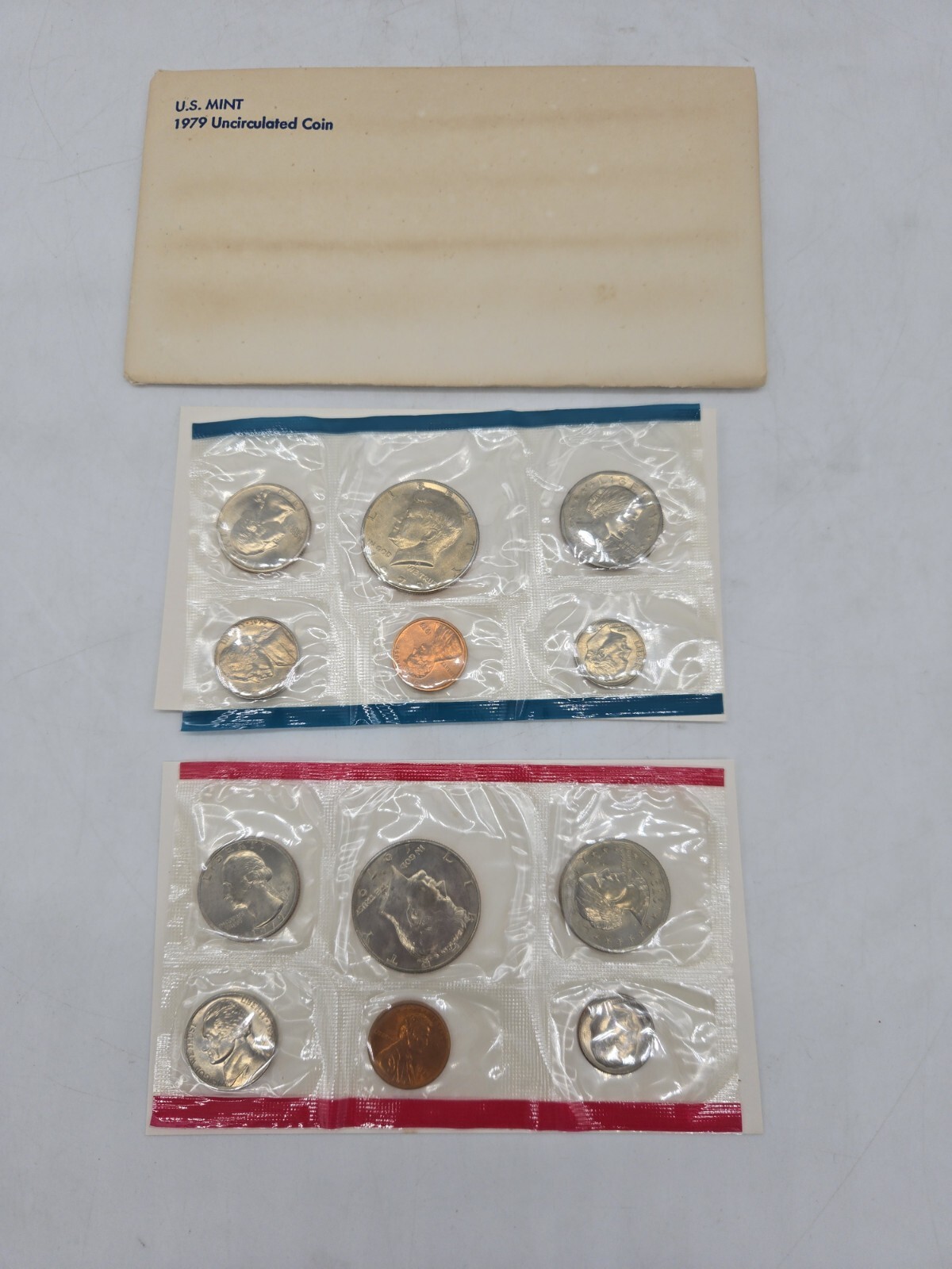 1979 P&D Mint Set with 13 Brilliant Uncirculated US Coins & Envelope (13 Coins)