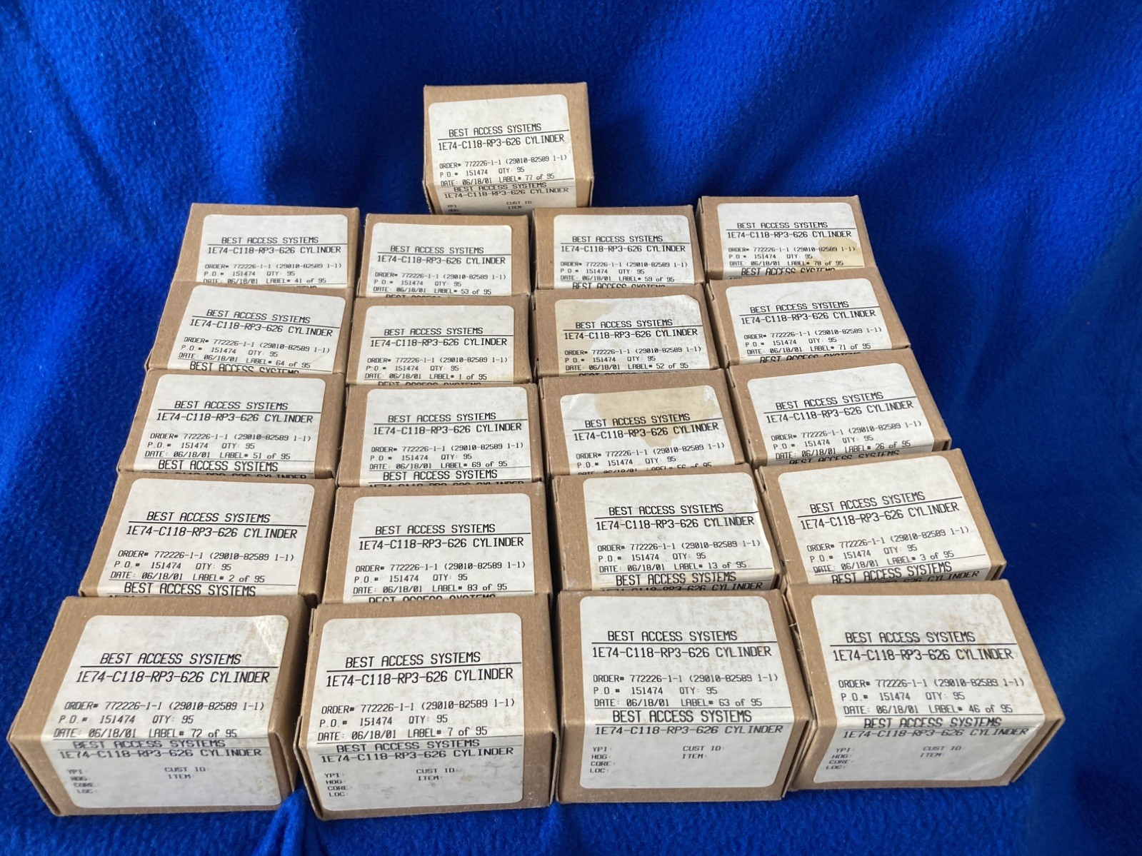 Best Access Systems 1E74-C118-RP3-626 Mortise Cylinder - New - No Core