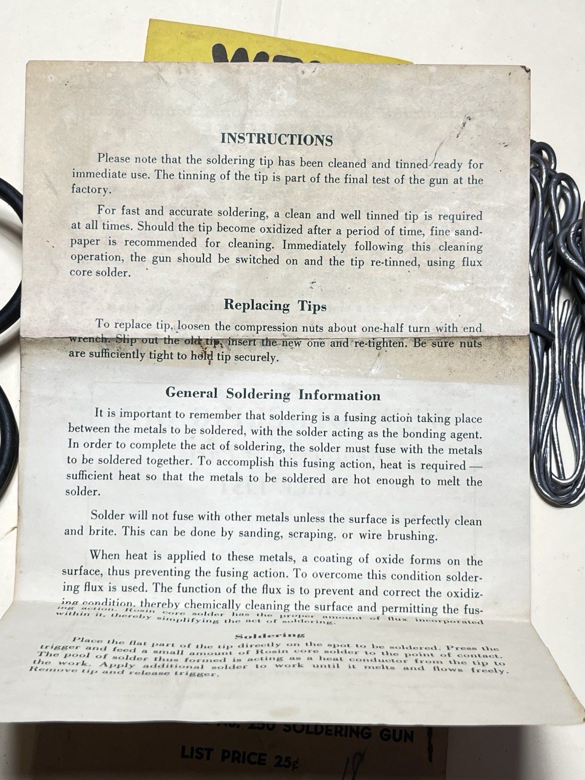 Vintage WEN Soldering Gun Used