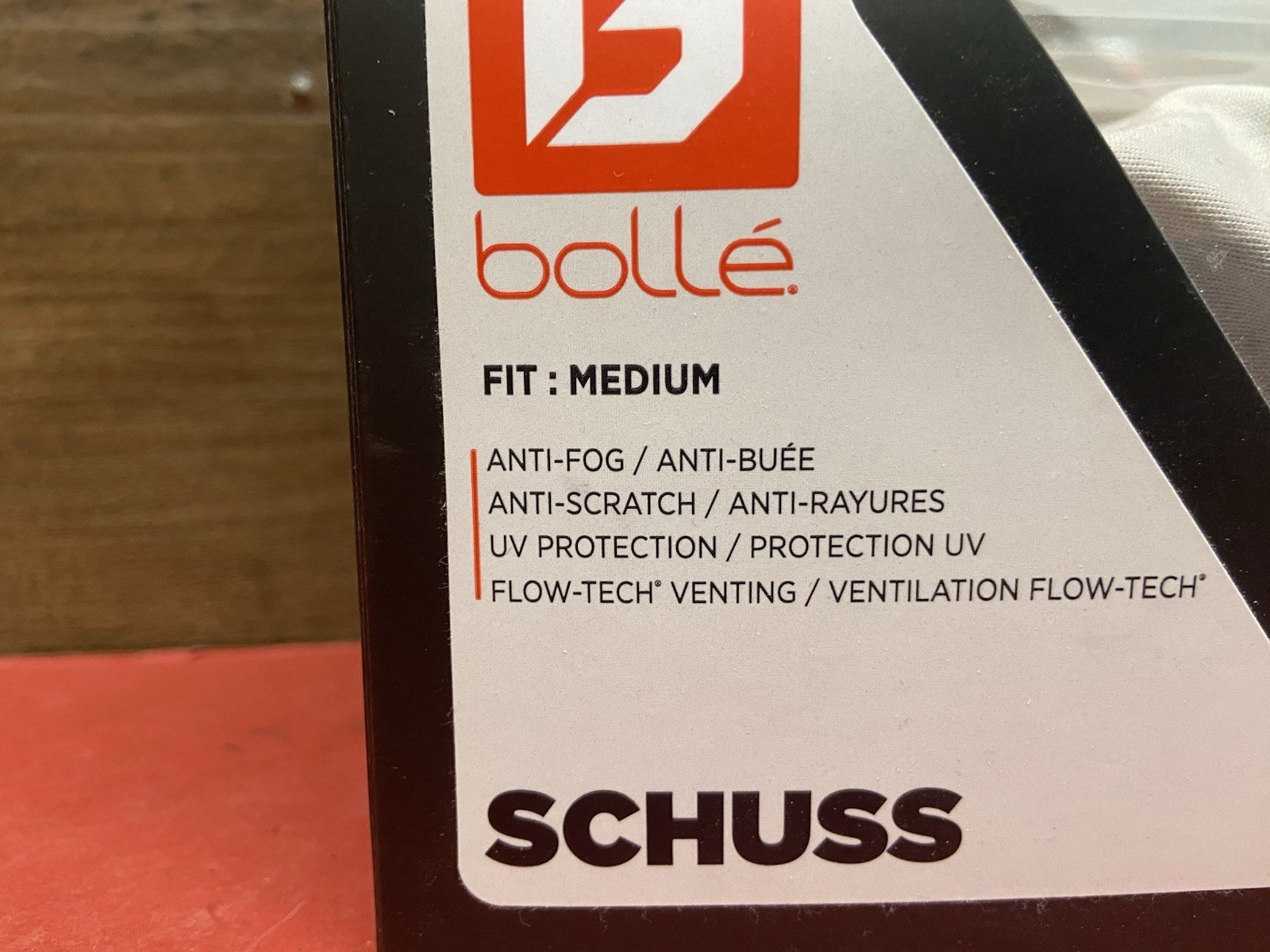 Bolle Schuss Ski Snowboard Goggles Matte White Frame Bronze Blue Mirror Lens S3