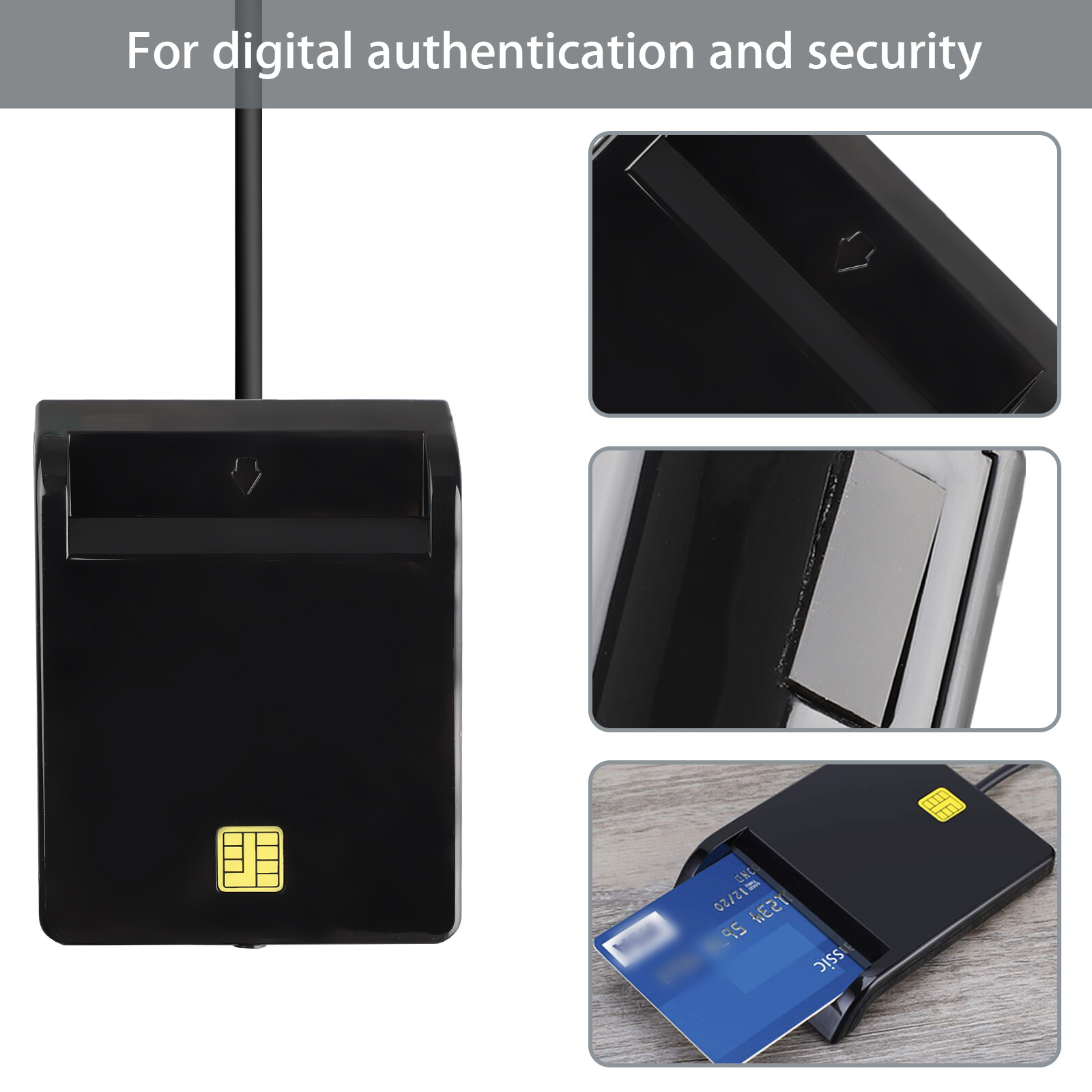 USB2.0 Smart Card Reader DOD Military CAC Common Access-Bank card-ID for Mac OS