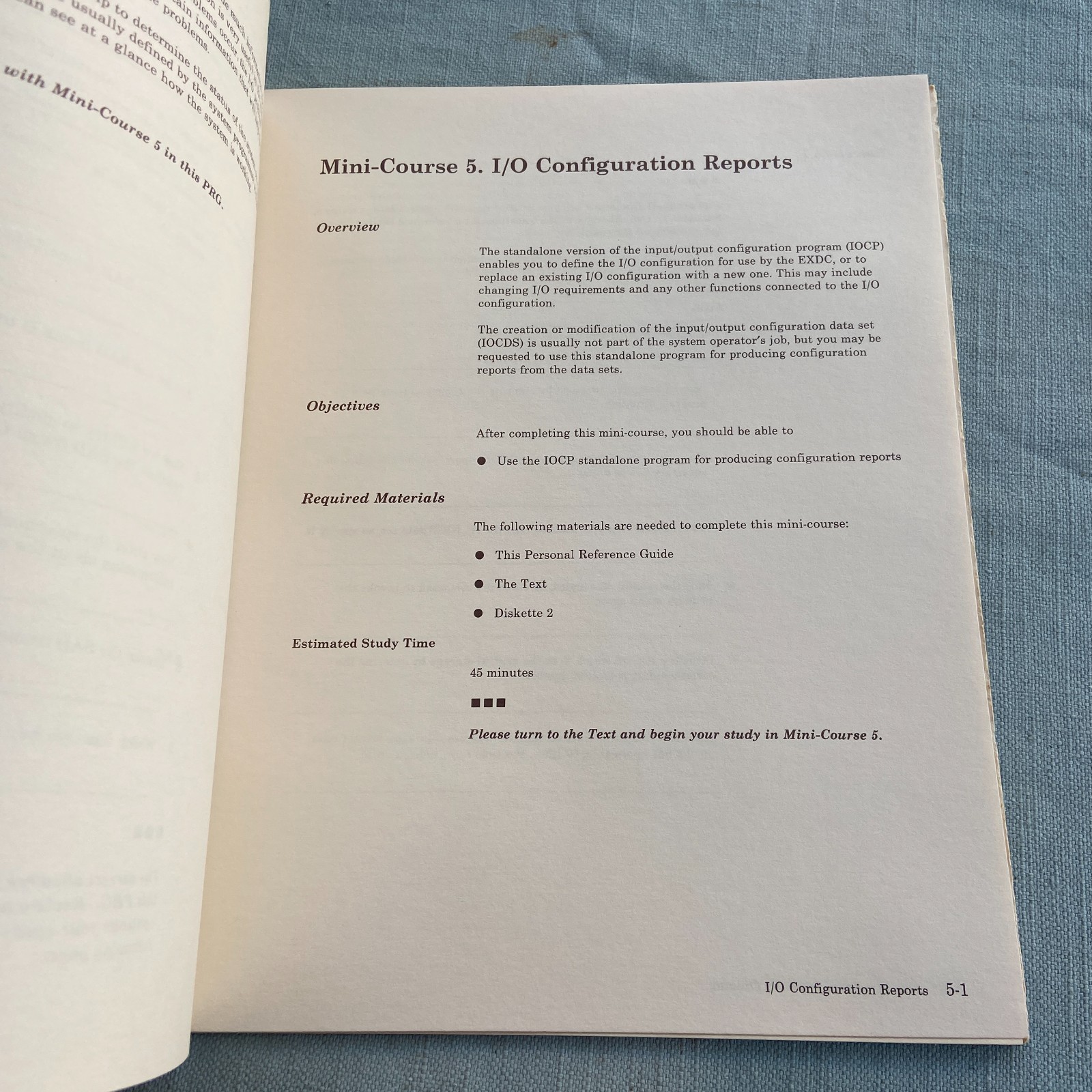 IBM SRA Computer Training Library 308X Hardware Operator Reference Guide Vintage