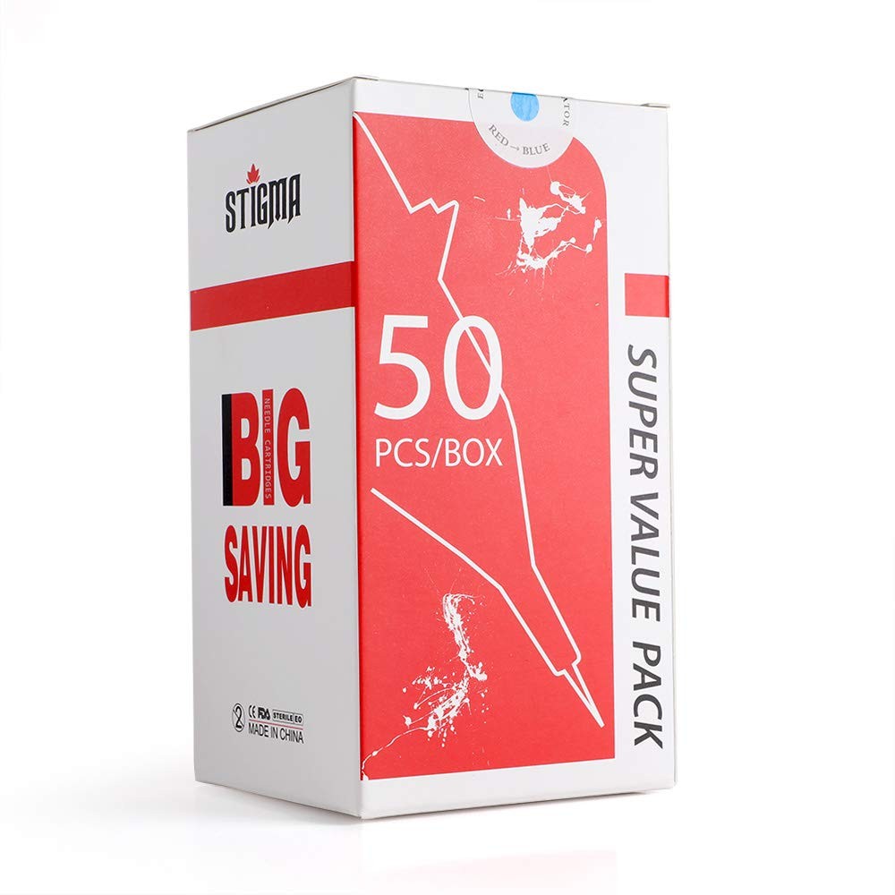 STIGMA Disposable #10 Bugpin RL+ #12 Standard RL, 50Pcs Super Value Pack