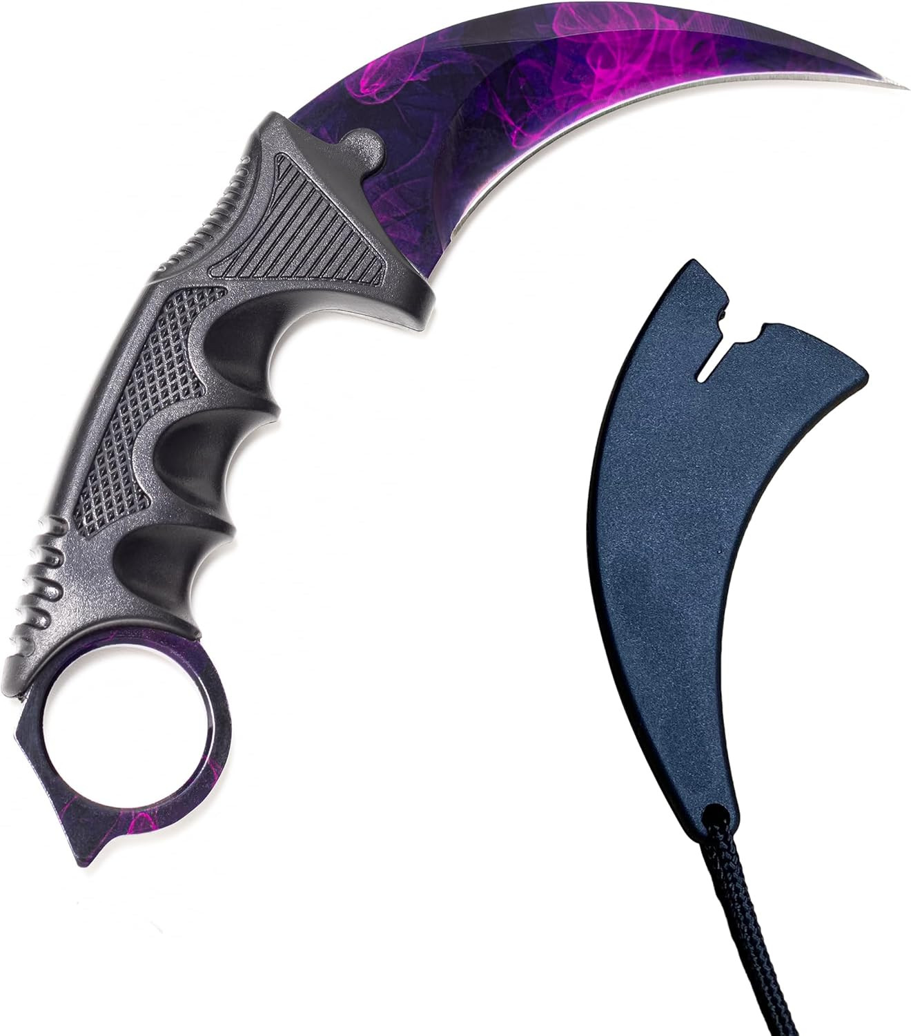 7.3" CSGO Karambit Classic, 3cr13 steel sharp blade Claw Knife (Doppler phase)