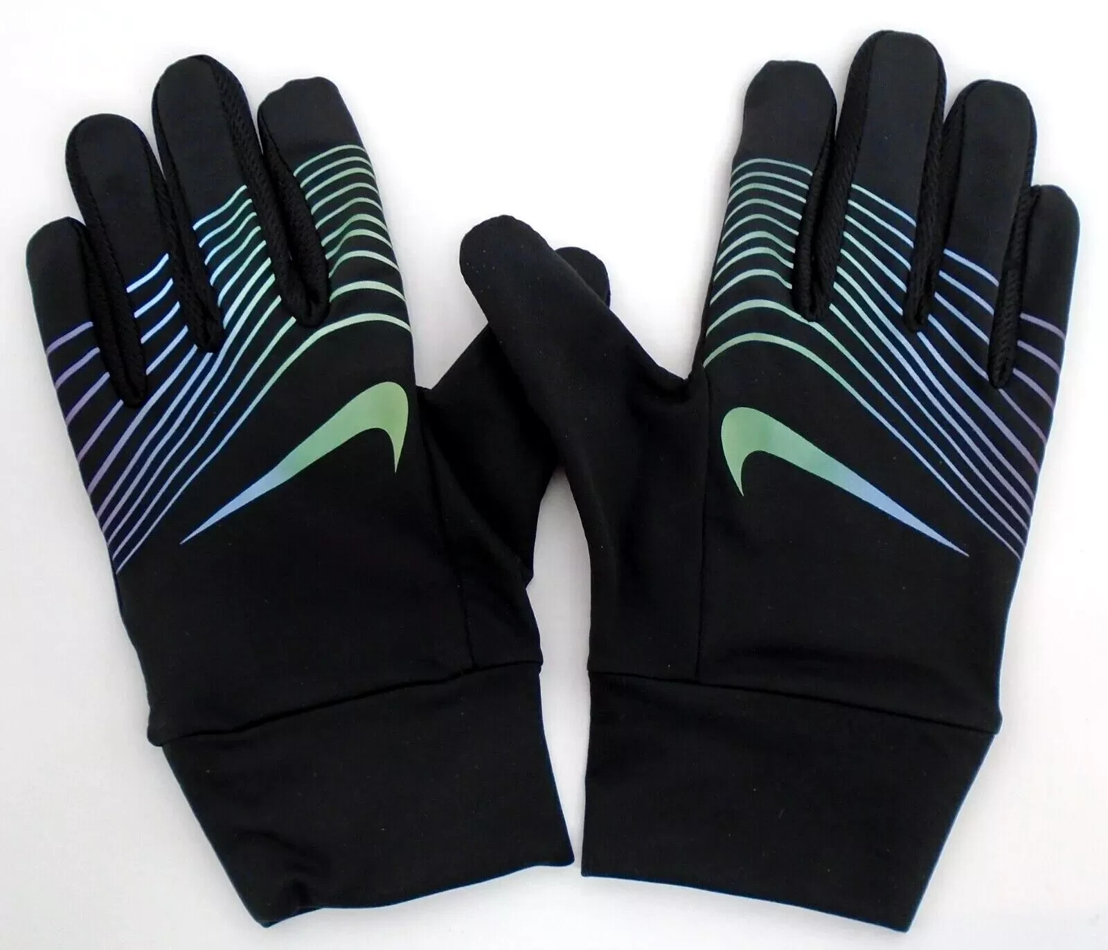 Nike Lightweight Tech Gloves Women's Running Touch Screen Black/Iridescent