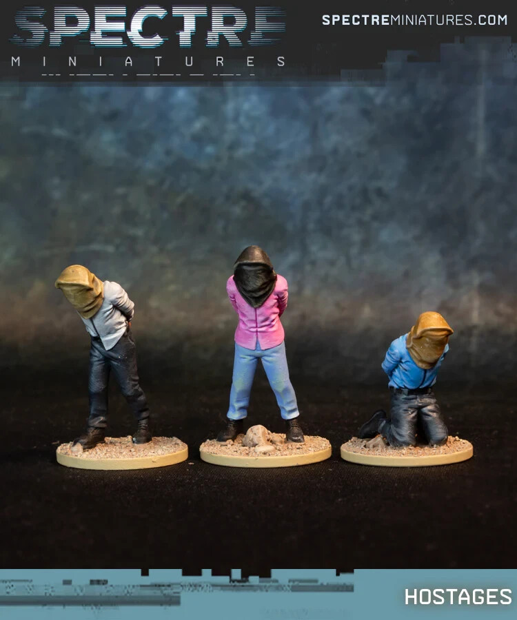 Spectre Miniatures Hostages ALFA Unassembled & Not Painted