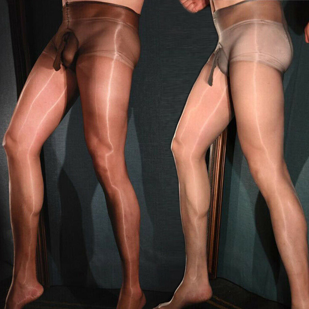 Ultra-thin Sheer Tights Oil Shiny Glossy Pantyhose Nylon Sheath Stockings