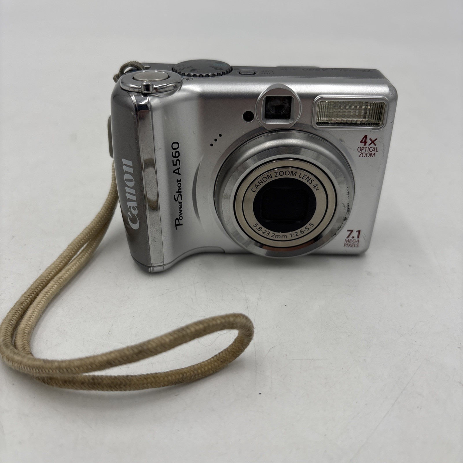Canon Digital Camera PowerShot A560 7.1MP 2gb SD Card Strap Clean Tested Working