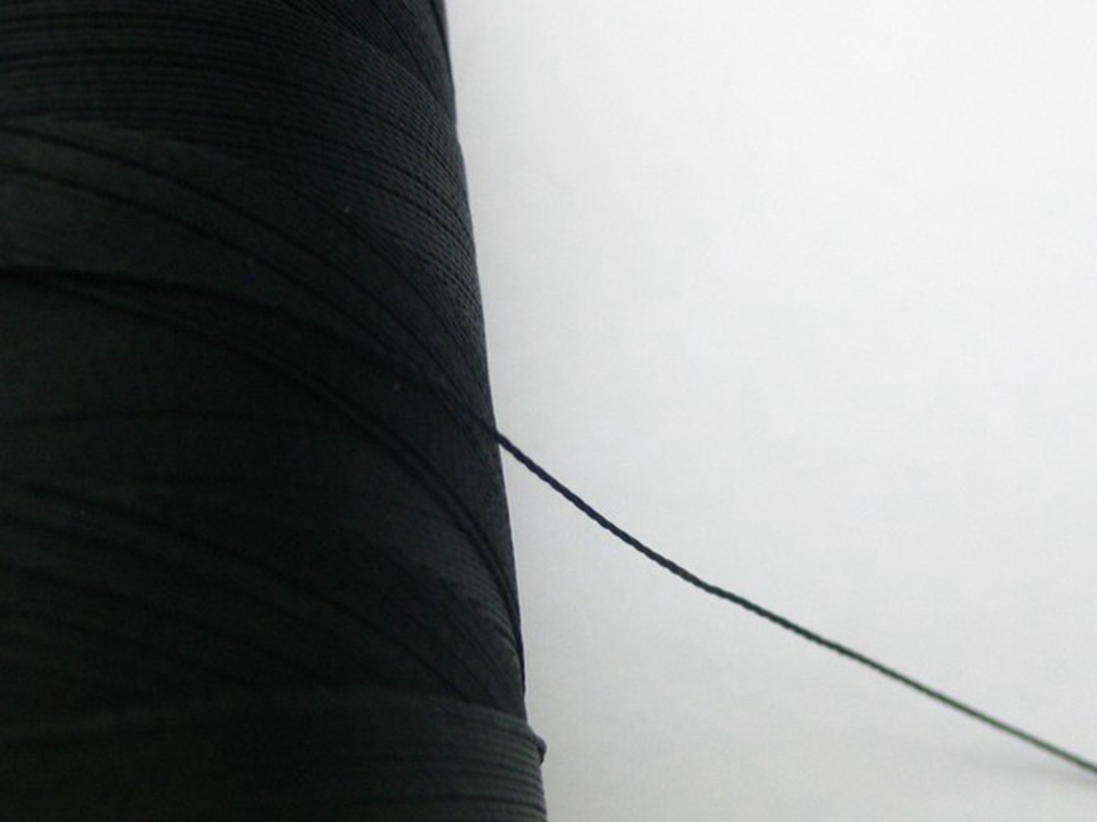 One Spool Black Nylon Beading Weaving Sewing Thread Cord String Size 210D